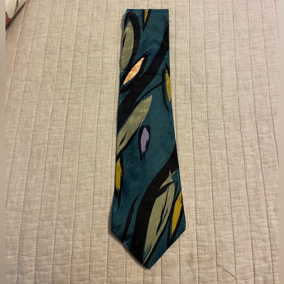 Pre-loved Vintage Men’s Designer Zylo’s George Machado 100% Italian Silk tie - Picture 1 of 3